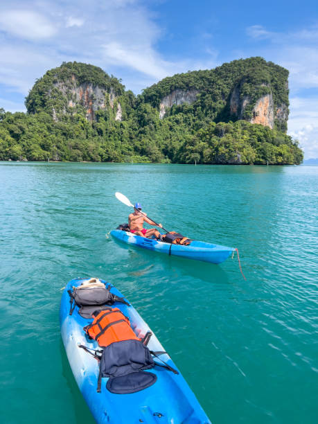 istock Mature man kayaking in thailand 1445901290
