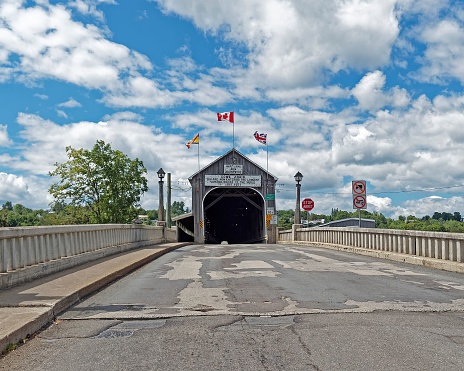 The world's longest covered bridge, Hartland New Brunswick, Canada.