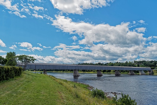 The world's longest covered bridge, Hartland New Brunswick, Canada.