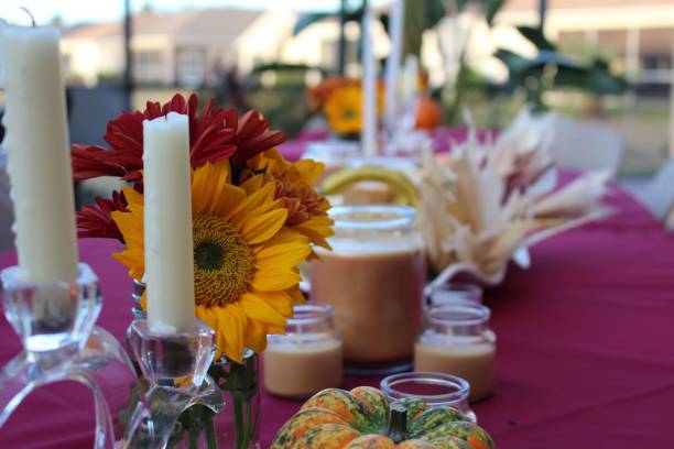 istock Beautiful shot of a holiday celebration table 1445916522
