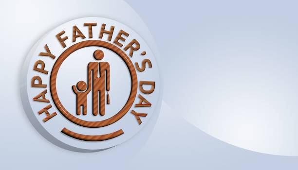An illustration of an abstract background for Fathers day with copy space