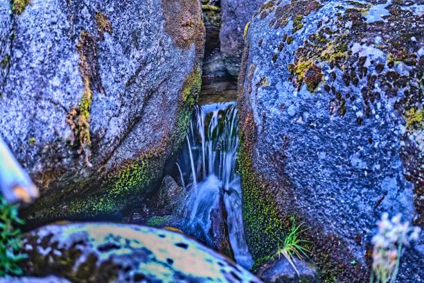 A view of the waterfall in the nature