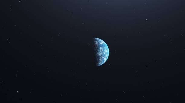 istock Planet earth from space at the centre on a dark background 1445927190