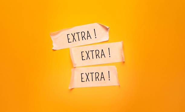istock Close up Representation of Extra Concept Idea 1445928340