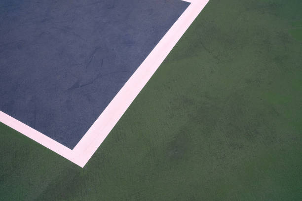 istock White Lines on Training Court Ground. 1445931929