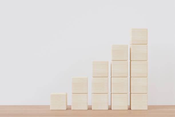 istock 3D rendering of blank wooden cubes on table with copy space for input wording and infographic icon 1445931973