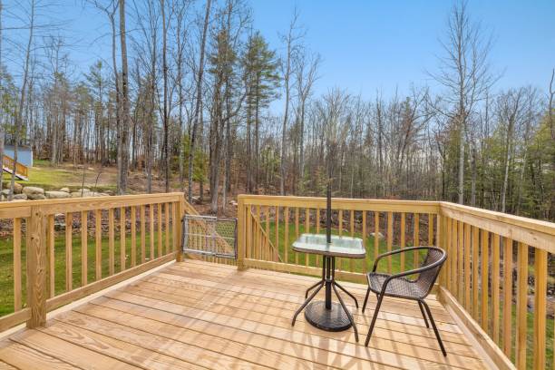 istock Big veranda with a chair and a table. 1445932498