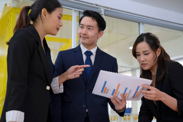istock Coworkers are meeting at office. 1445947305