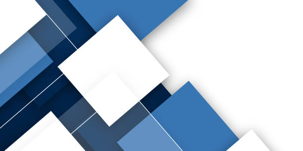 istock Abstract business presentation geometric square template 1445953481