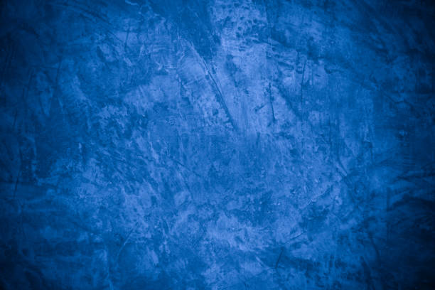 istock Old wall pattern texture cement blue dark abstract  blue color design are light with black gradient background. 1445969403