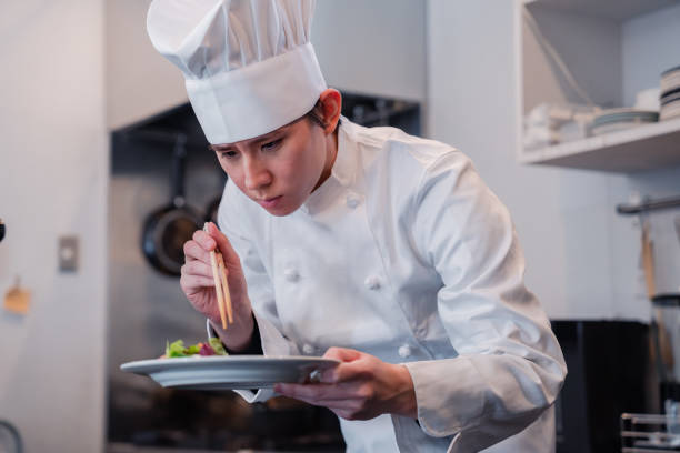 istock A professional chef who arranges food 1445970405