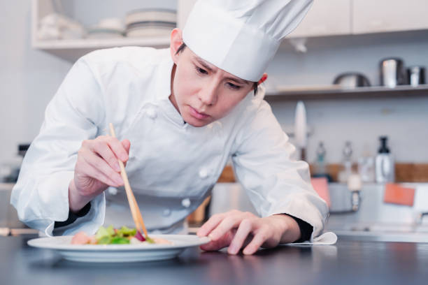 istock A professional chef who arranges food 1445970431