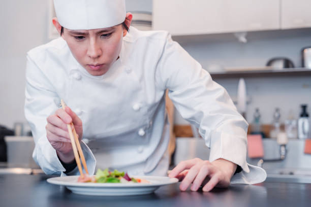istock A professional chef who arranges food 1445970436