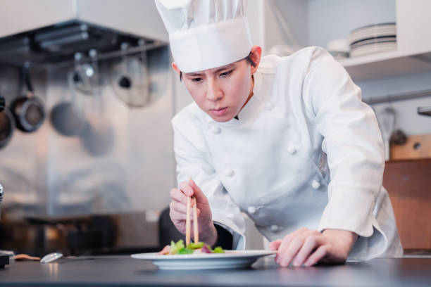 istock A professional chef who arranges food 1445970440