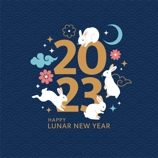 Chinese New Year 2023 concept. vector art illustration