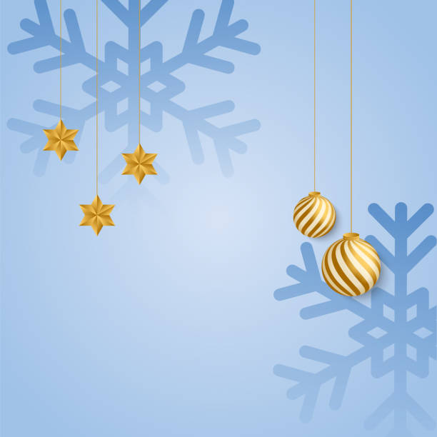 istock Snow background. Happy New Year. Winter blue sky. Christmas background. Falling snow. in Snowdrifts, blizzard. Vector stock illustration. 1445986710