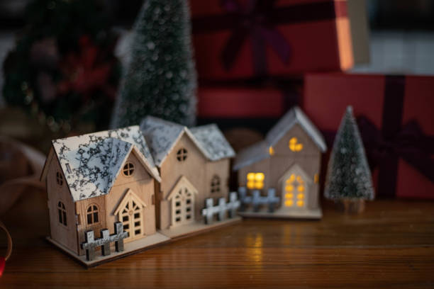 istock Christmas doll house 1445992522