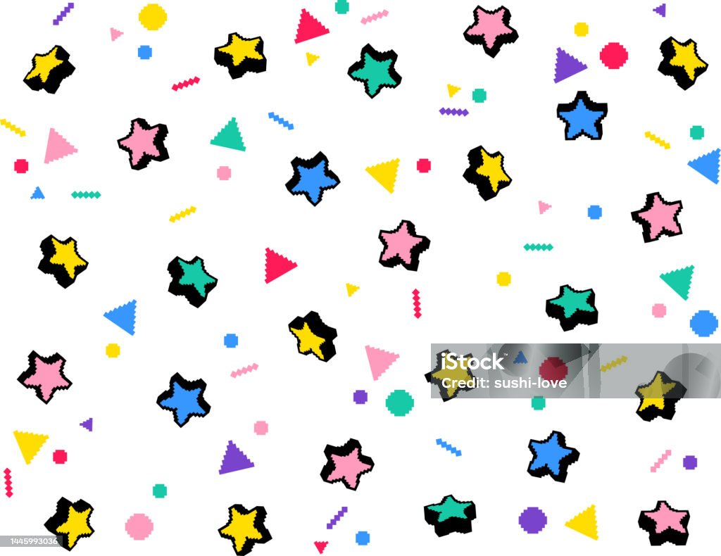 1980s Pattern Background Retro Graphic Background1980s Design Stock Illustration - Download ...