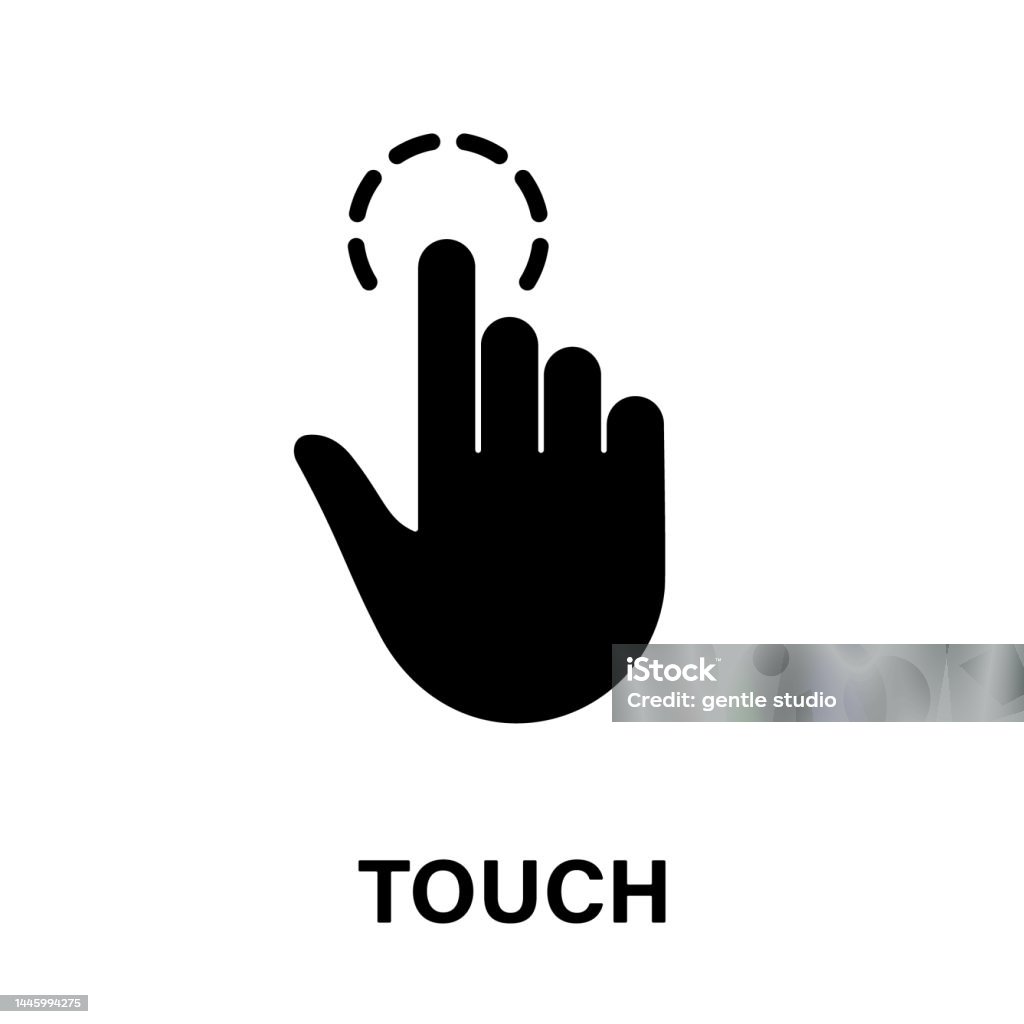 Cử Chỉ Chạm Con Trỏ Tay Cho Biểu Tượng Hình Bóng Chuột Máy Tính ...