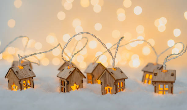 istock Abstract Christmas Winter Greeting Card 1445996268