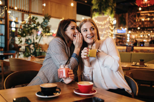 istock Two best friends in restaurant 1446004092