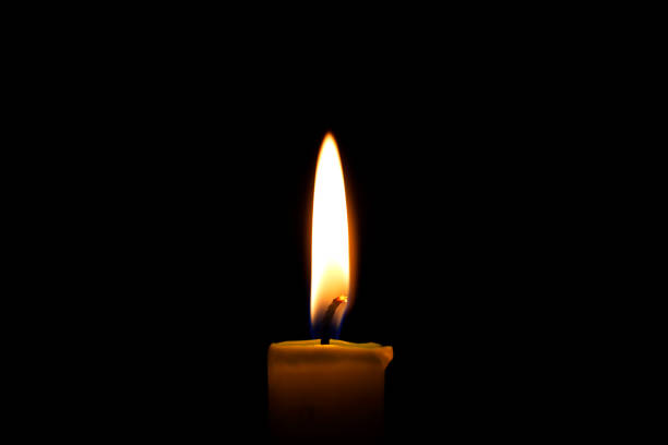 istock Burning candle in the dark, Kharkiv, Ukraine 1446008921