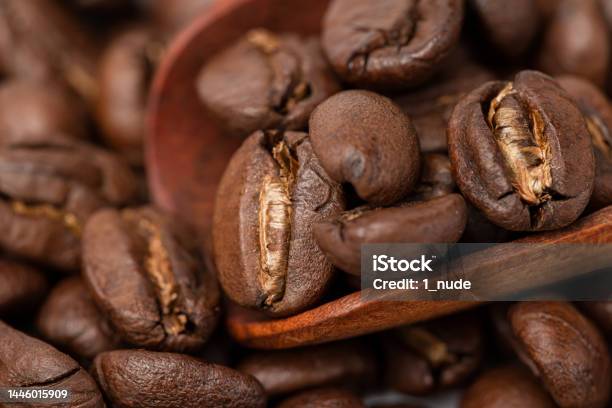 Coffee Beans On White Background Macrophotography Stock Photo - Download Image Now - Merchandise, Trading, Agriculture