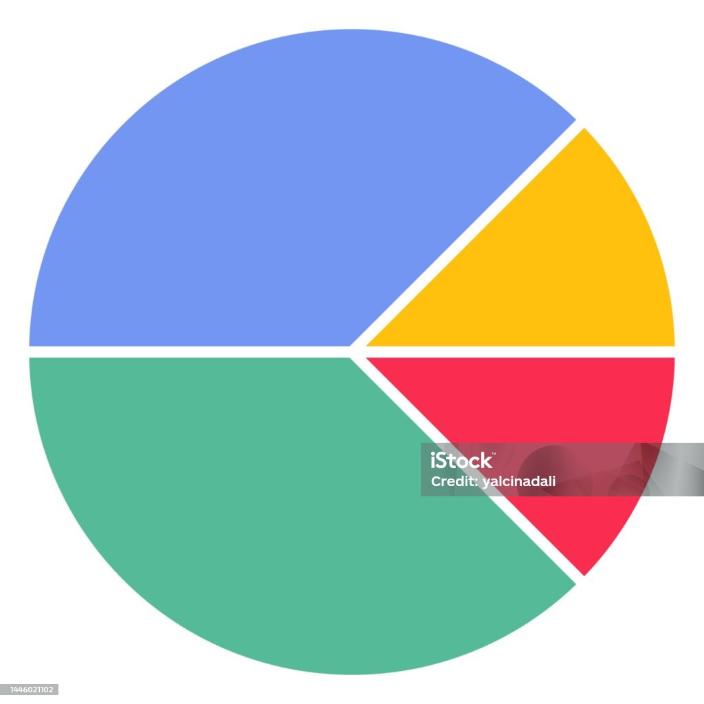 4 Segmentation Graph Pie Chart Infographic Template Graphic Circle Divided In 4 Segments ...