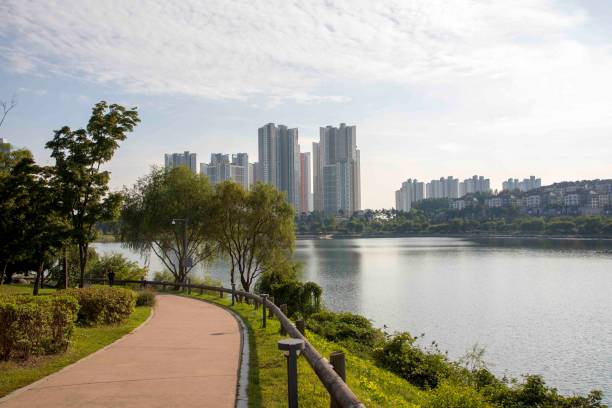istock Gwanggyohosugongwon Park, Suwon 1446027262