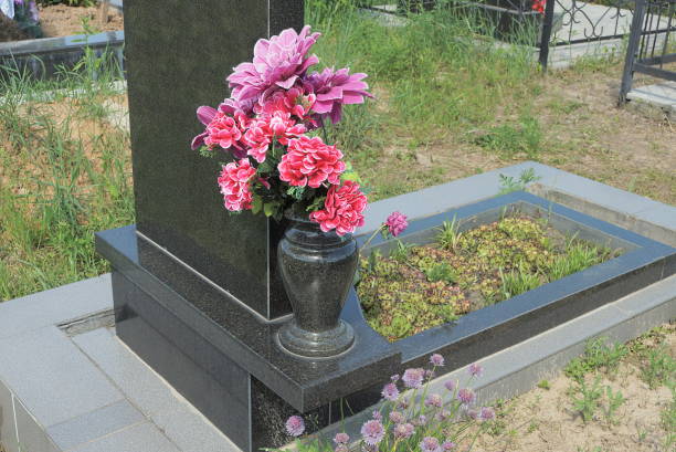 istock one black marble vase with red artifical flowers 1446034158