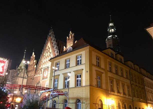 istock In the evening, beautiful old houses are illuminated by the evening light 1446042049