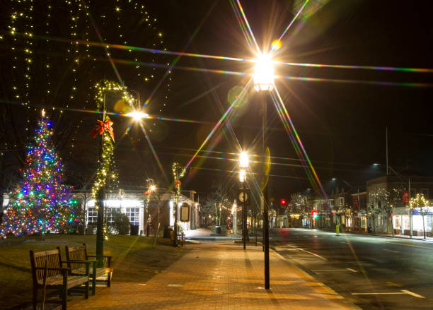 istock Year Holiday Decoration Lighting at Night 1446042917