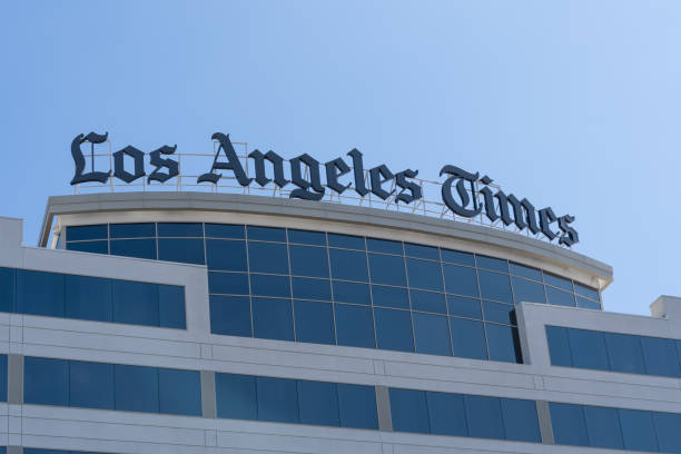 The Los Angeles Times headquarters building in El Segundo, CA. stock photo