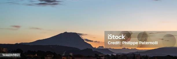 The Sainte Victoire Mountain In The Light Of An Autumn Morning Stock Photo - Download Image Now