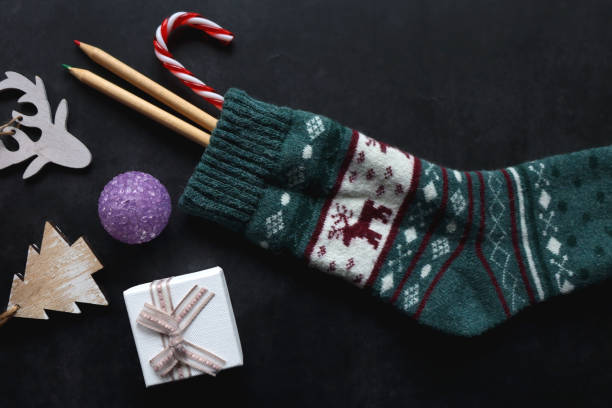 istock Stocking with Toys and Presents 1446050200
