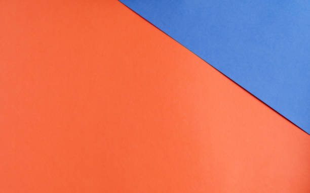 istock Background of blue and red paper in bright colors, geometric pattern. 1446056745