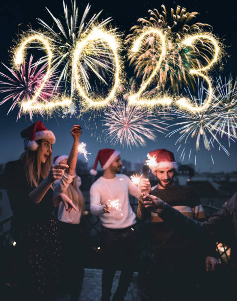 istock celebrating the new year's eve 1446060055