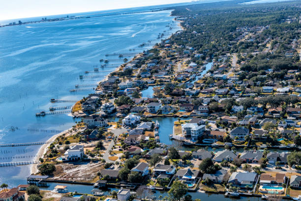 istock Gulf Breeze Community Aerial 1446061294