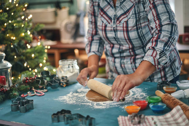 istock Preparing Gingerbread Christmas Cookies in Domestic Kitchen 1446068665