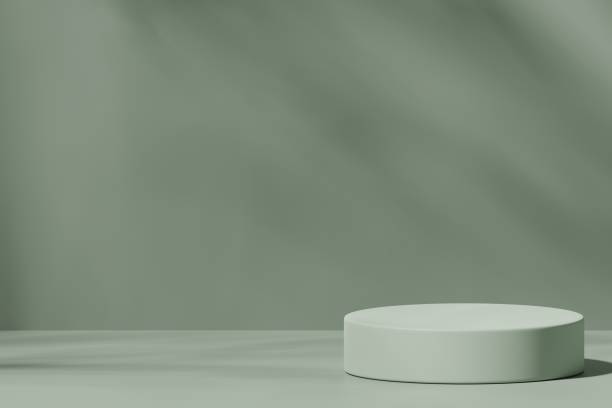 istock Scene with a podium for product presentation, 3d rendering 1446070801