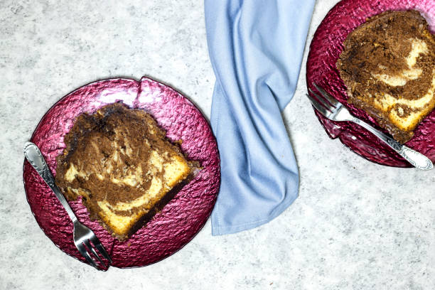 istock Delicious homemade marble pound cake and hazelnuts 1446071101