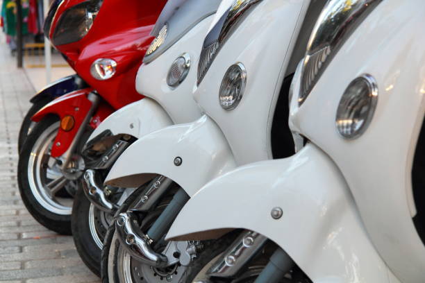 istock a scooter rental on the road on vacation 1446075949