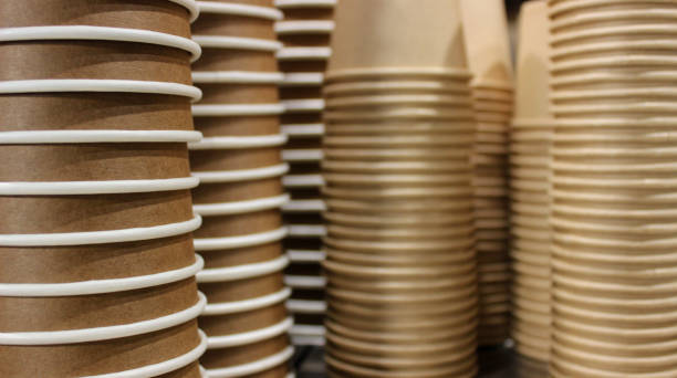 istock One-Off Paper Cups For Hot Drinks Closeup Soft Focus Texture Background 1446089616
