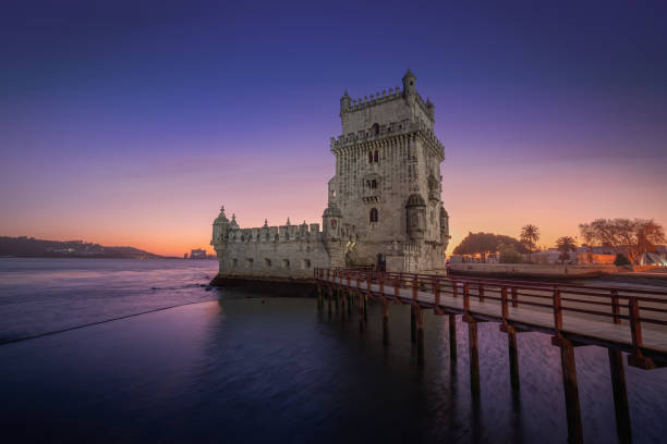 istock Belem Tower at sunset - Lisbon, Portugal 1446090169