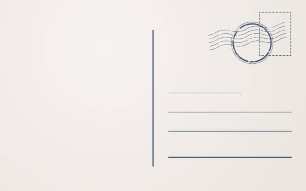 шаблон фона открытки. дизайн задней крышки почтовой открытки. - вид сзади stock illustrations