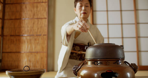 istock Tea Ceremony Host Measuring Out Water 1446100549