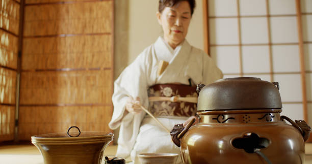 istock Tea Ceremony Host Measuring Out Water 1446100550