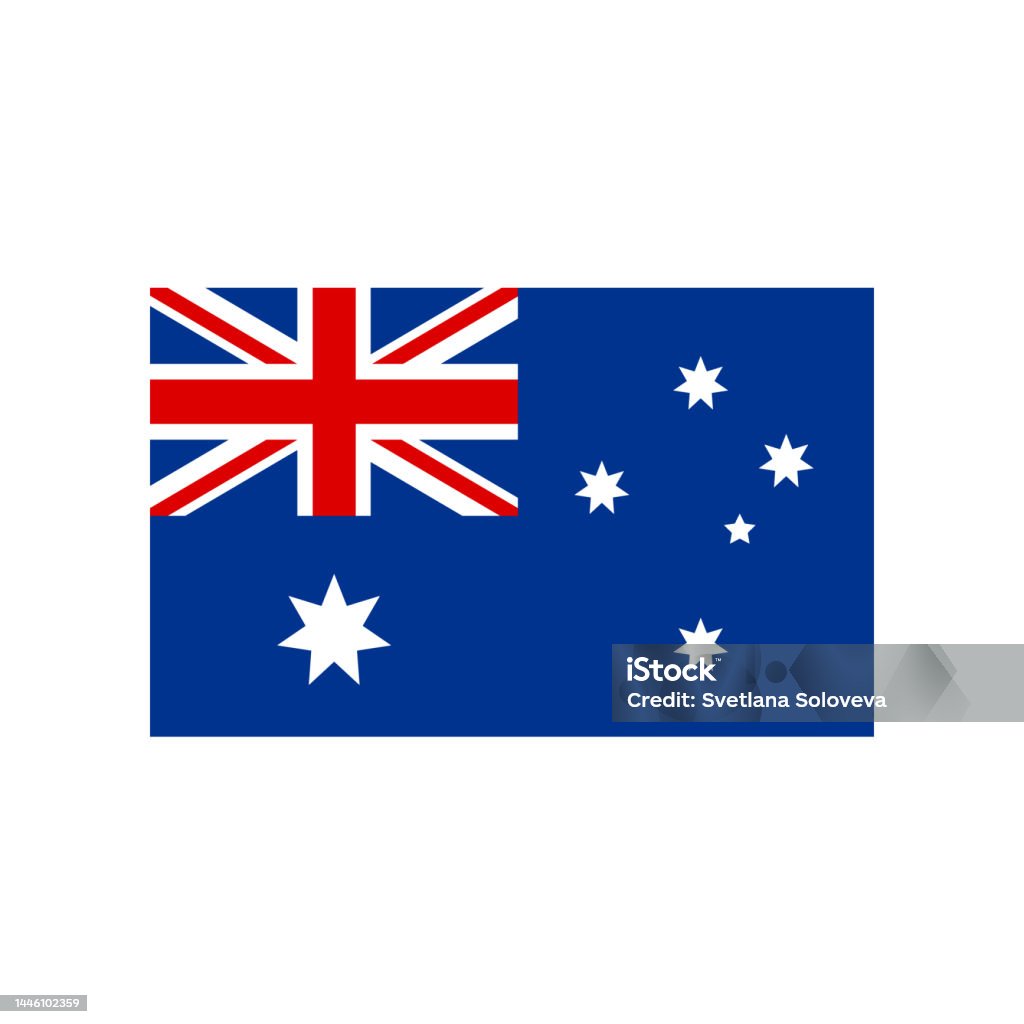Australian Vector Vector Flat Australian Flag Stock Illustration - Download Image Now ...