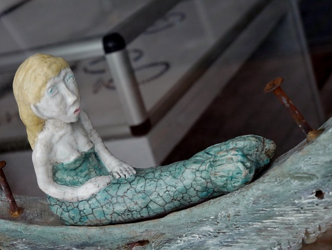 Woman as ceramic-figure