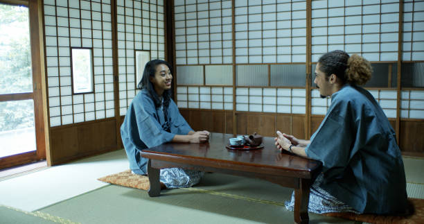 istock Young Couple Awaiting Meal in Ryokan 1446111362